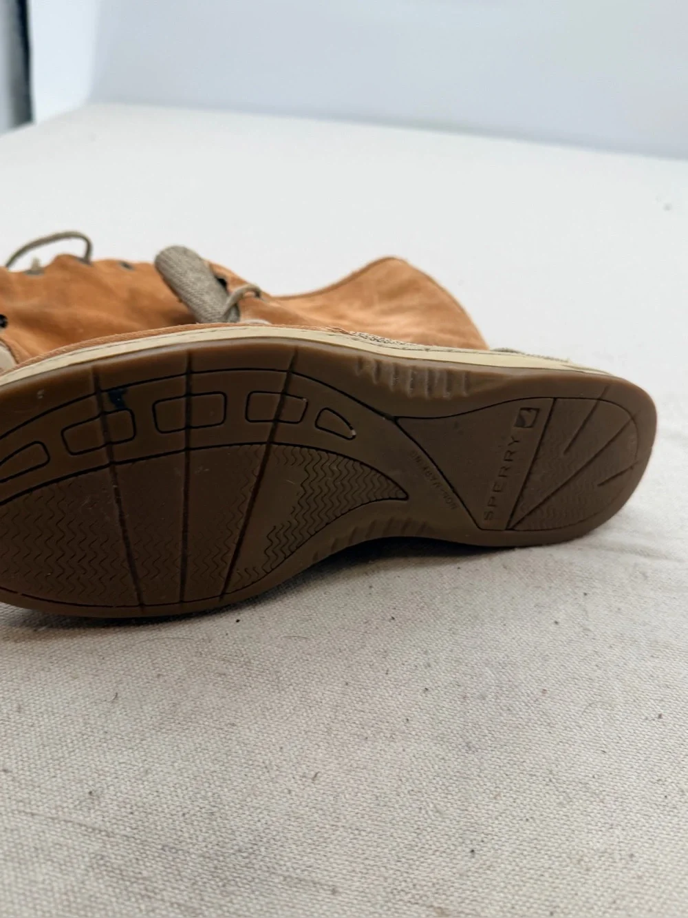Sperry Men's Tan Suede Lace-Up Casual Boots